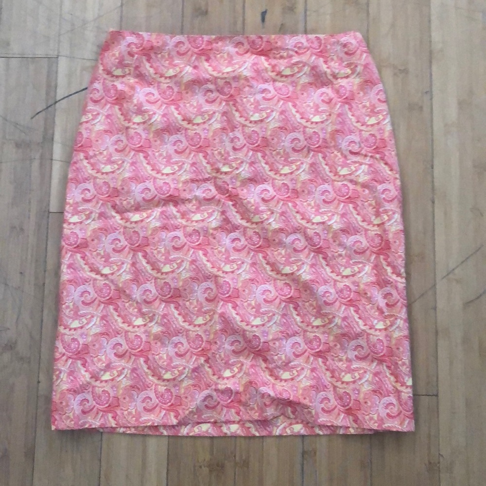 Knee Length Linen Skirt